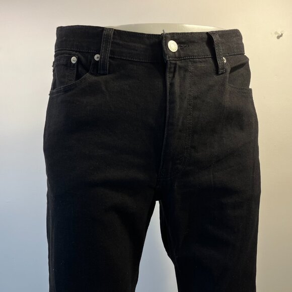 M101 Levi's Men's Black 513 Slim Straight Jeans - Size 36 x 32 - NWT $69.50 - Picture 3 of 7